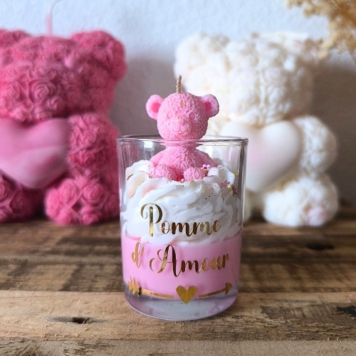 Bougie Pomme D'amour ( petit modèle )